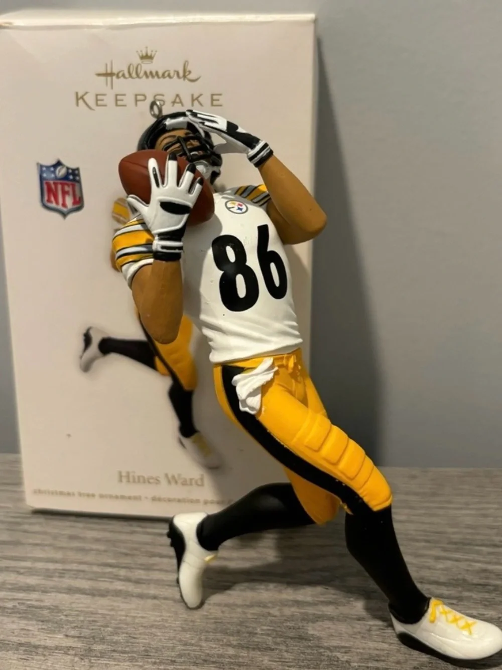 2012 Hallmark Keepsake Hines Ward Pittsburgh Steelers NFL Christmas Ornament